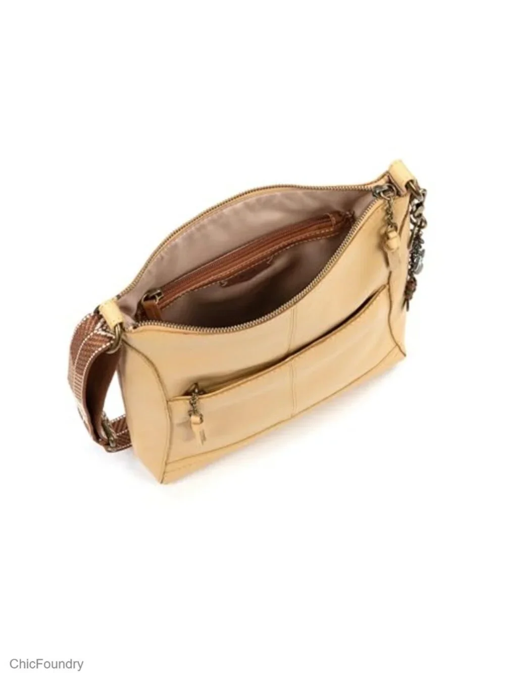 Leather Crossbody Bag with Zipper Pockets - Premium Handbag for Everyday Travel